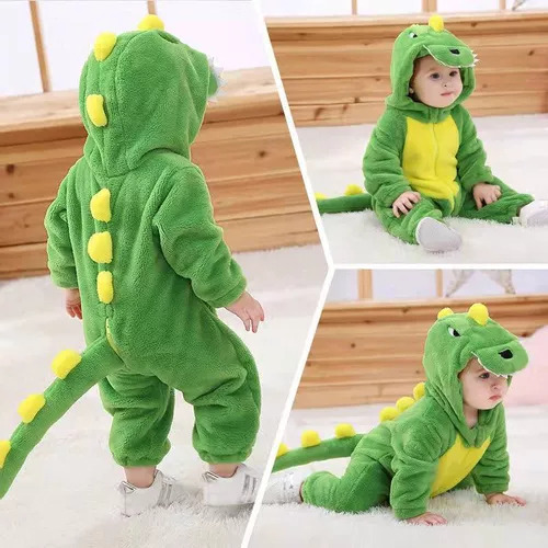 Bonito Mameluco De Una Pieza Para Bebé, De Dinosaurio, Color
