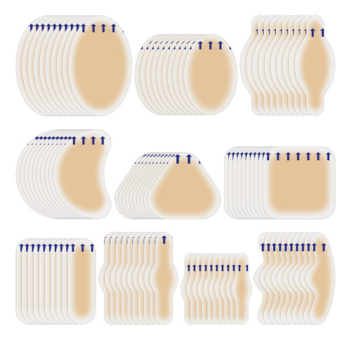100 Almohadillas De Vendaje De Ampolla, Vendas De Gel Hidroc