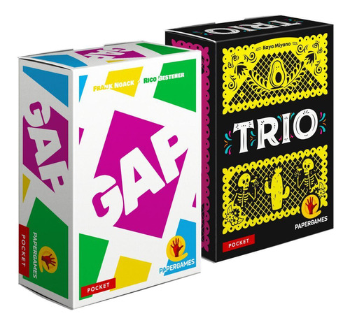 Jogos De Cartas Boardgames Pocket Gap + Trio Papergames