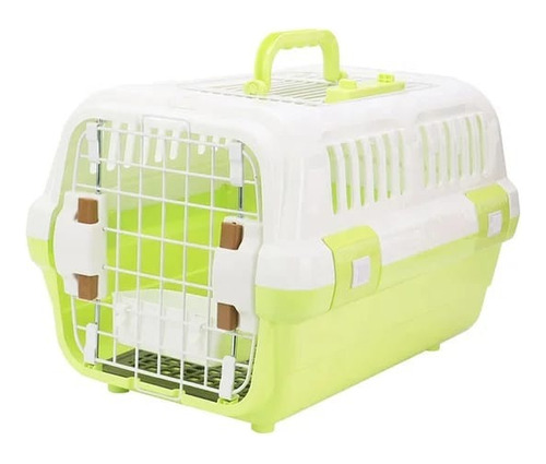 Caja Canil Transportadora Ventilación Perro Gatos 46 X 31 Cm