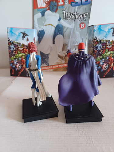 Marvel Mystique Y Magneto Coleccion Heroes 3d Panini Año2017