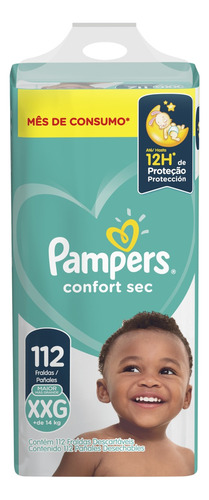 Fraldas Pampers Confort Sec XXG