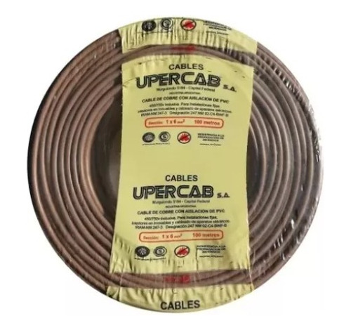Cable Unipolar 1,5mm Upercab Normalizado Iram X 100 Metros