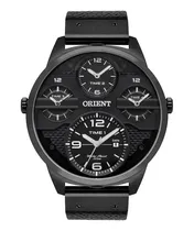 Comprar Relógio Masculino Preto Orient Grande Data Pulseira Couro