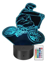 Comprar Lámpara Led Decorativa Bmx Bike Rider Ciclista Personalizada