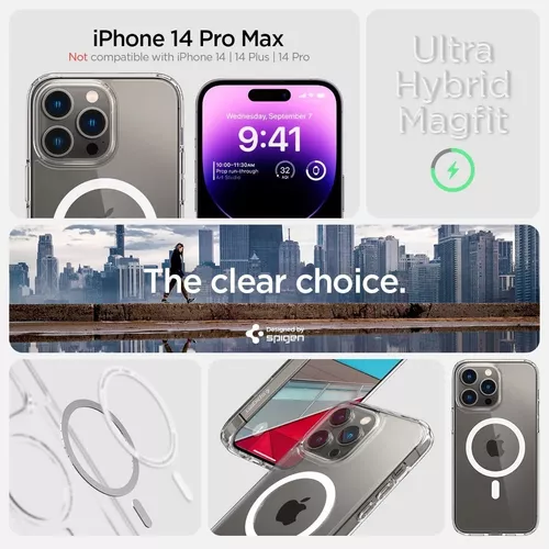 SPIGEN Adecuado Para IPhone 14 13 Pro Max Circuit Board Technology Acrílico  Magnético Succión Megsafe Funda Para Teléfono