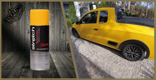 Imagen 3 de 10 de Stretch | Amarillo X3 | Pintura Removible Mate | Clásica