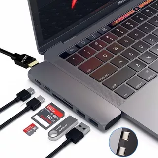 Adaptador Para Macbook Pro Usb C Hdmi Thunderbolt 3 Hub Usb