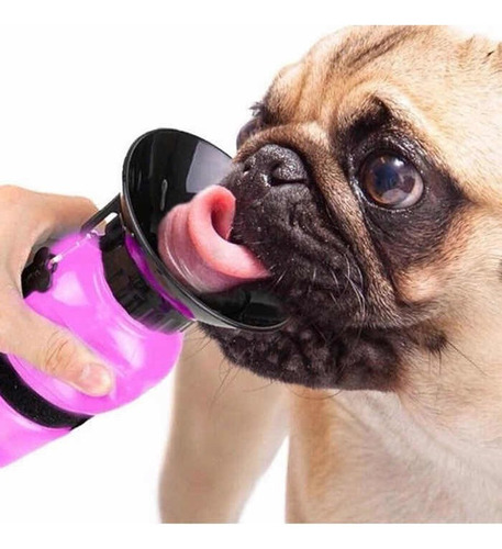 Botella De Agua Con Platico Dispensador Para Mascotas