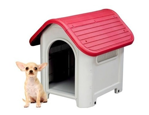 Casa Para Perro Pequeño En Plástico Resistente A Exteriores 