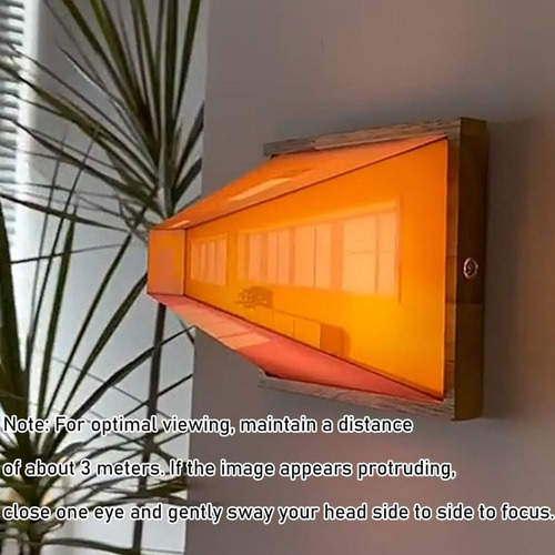 Luz Nocturna De Pared 3d Lámpara De Ilusión Led 3d Lámpara D