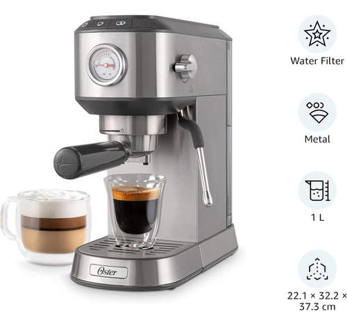 Oster Cafetera Espresso Capuchino Maker Pb Slim Os