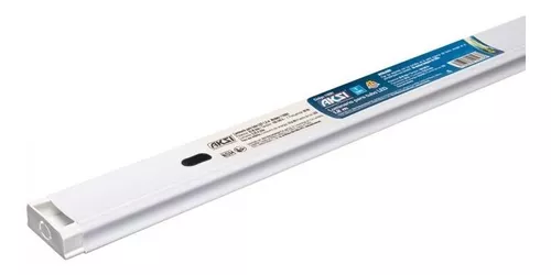 WGA-001 GABINETE CANALETA DOBLE PARA TUBO LED 2XT8 G13 1.2M