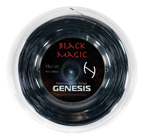 Genesis Black Magic - Juego De Carrete De Cuerda De Tenis, .