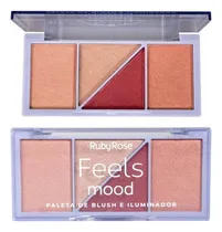 Comprar Paleta Feels Mood Rubor Blush Iluminador Makeup Ruby Rose