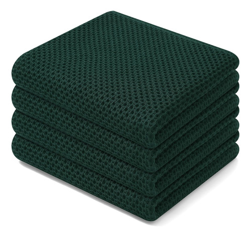 Toalla De Cocina De Algodón 100% Con Tejido De Gofre, 33x71