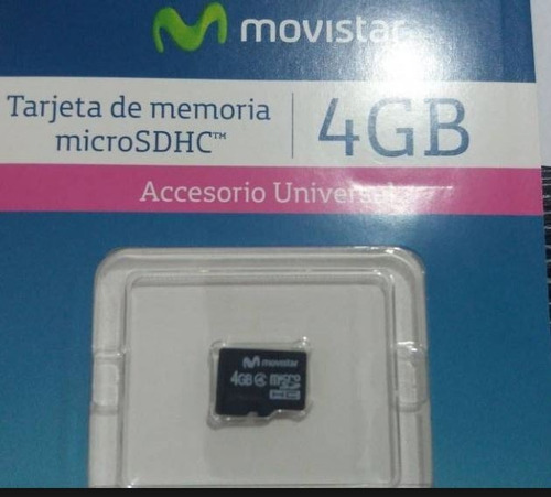 Imagen 3 de 3 de Memoria Micro Sd Sandisk 4 Gb Movistar