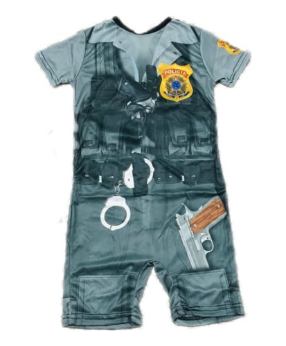 Fantasia Masculina Infantil Policial