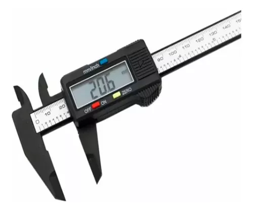 Micrómetro digital Pie de Rey / Calibrador electrónico de Caliper hasta 6  - Tecnopura