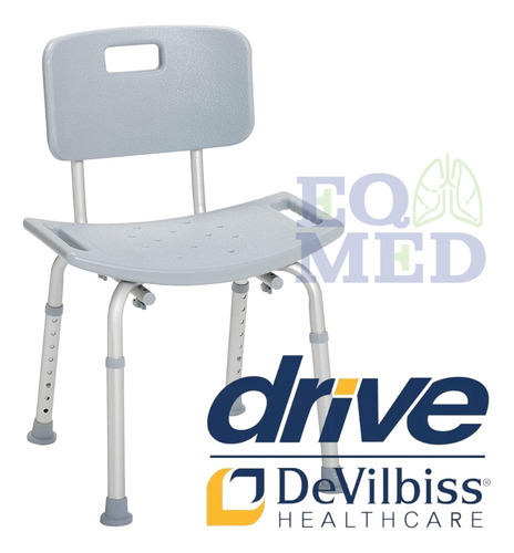Silla Ducha Baño Antiderrapante Adulto Respaldo Ortopedica