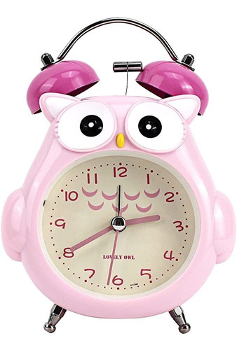 Reloj Despertador Para Niños Con Diseño De Búho De Dibuj.