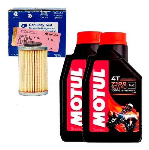 Kit Service Dominar 400 Motul 7100 + Filtro Aceite Origi Fas