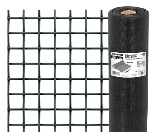 Malla Mosquitera Fib. Vidrio Negra 30m X 1.5m 44997