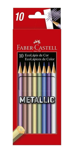 Lapices De Colores Metalizados Faber Castell  X10 