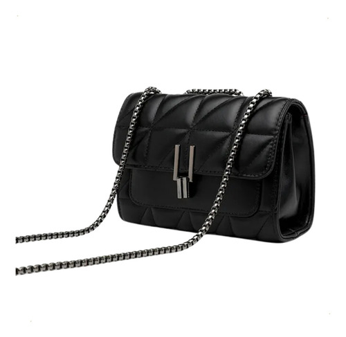 Cartera Mini Bag Mujer Diseño Sobre Calidad Color Negro