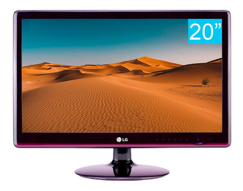Monitor LG Widescreen 20 p LCD 20" preto 110V/220V