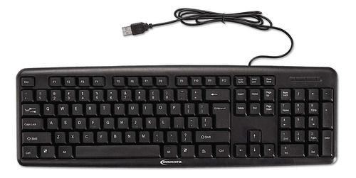 Teclado Y Mouse Compactos Innovera Ivrusb 2.0 - Negro