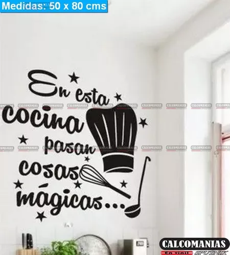 Vinilos Decorativos Vinil Para Pared Cocina Letras Chef