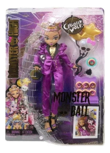 Monster High Clawdeen Wolf Monster Ball Party Fashion 