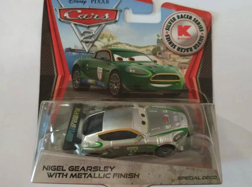 Disney Cars Nigel Gearsley With Metallic Finish Silver Racer