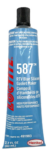 Silicon De Alto Desempeño Rtv Blue Loctite 80 Ml