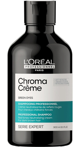 Shampoo Neutralizante Verde Loreal Chroma Creme 300ml