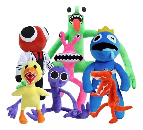 Compre Arco-íris amigos brinquedos de pelúcia azul rosa laranja