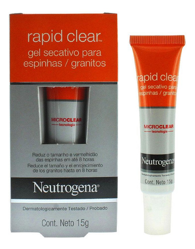 Gel Secativo Neutrogena Rapid Clear Com 15g