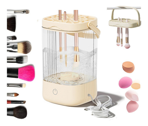 Limpiador Electrico Para Brochas De Maquillaje Automática