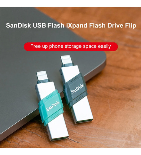 Sandisk Pen Driver (64gb) Lightning Dual Pc Usb 3.1 Ixpand