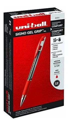 Bolígrafos De Tinta De Ge Uni-ball Gel Grip Plumas, Medium P