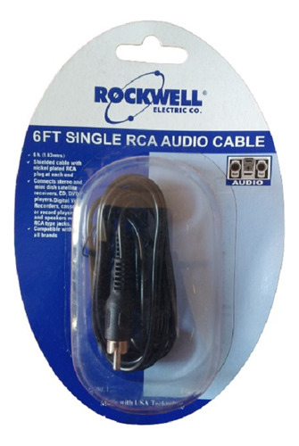 Cable Rca Audio Rockwell Macho 1,83mts