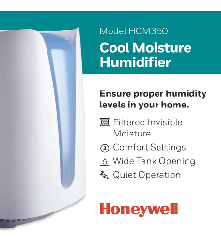 Humidificador Libre De Gérmenes Honeywell Cool Mist