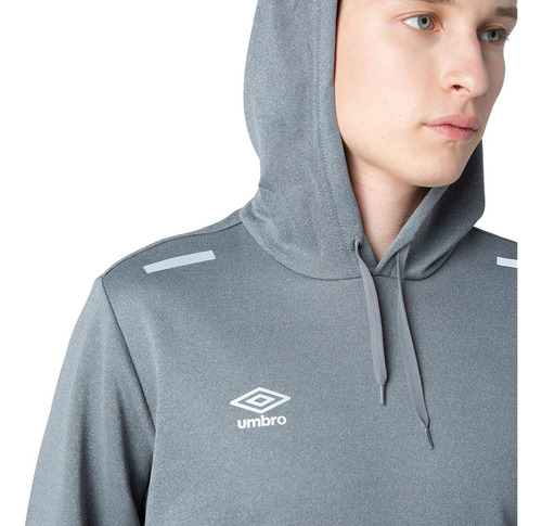 Polerón Entrenamiento Umbro Training Hooded Top Hombre Gris