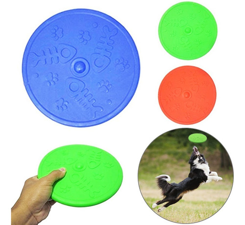 Brinquedo Para Cachorro Disco Frisbee De Vinil Colors 20cm