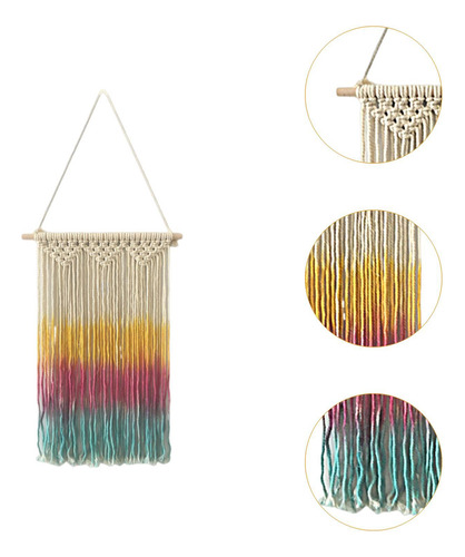 Tapiz Bohemio De Macramé Para Colgar En La Pared,