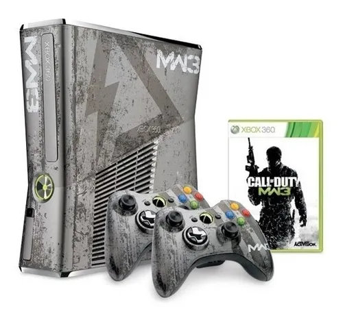 Consola Xbox 360 Slim Edicion Call Of Duty Mw3 + 2 Controles