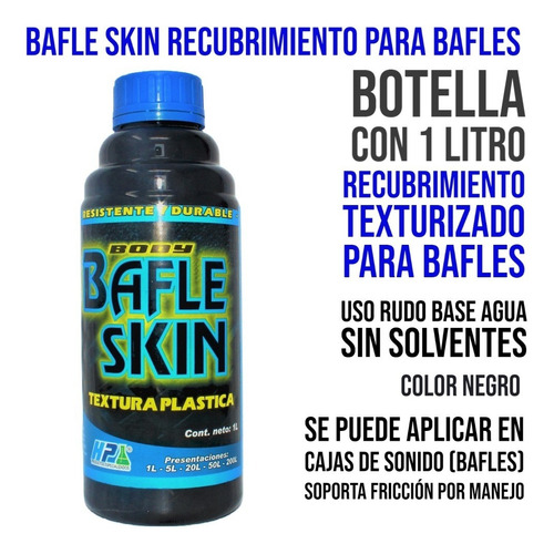 Recubrimiento Textura Plástica Para Bafles Bafle Skin 1 L