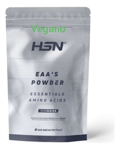 Aminoacidos Esenciales Eaas 500gr Raw Series De Hsn! Vegan