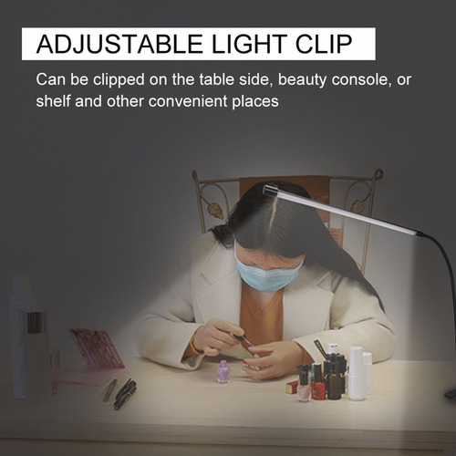 Lámpara Led Led Flexible Para Escritorio Belleza Uñas Tatu